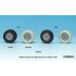 1/35 Civilian Truck Sagged Wheels Set (7pcs w/mask) for Diopark kits