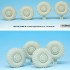 1/35 US MATV M-Pro Dash Sagged Wheel set w/Masks for Panda Hobby kits