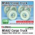 1/35 US M54A2 Cargo Truck Sagged Rear Wheel set (standard loaded) for AFV Club kits