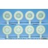 1/35 US M54A2 Cargo Truck Sagged Rear Wheel set (standard loaded) for AFV Club kits