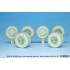 1/35 US M54A2 Cargo Truck Sagged Rear Wheel set (standard loaded) for AFV Club kits