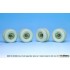 1/35 US M54A2 Cargo Truck Sagged Rear Wheel set (standard loaded) for AFV Club kits