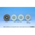 1/35 US M54A2 Cargo Truck Sagged Rear Wheel set (standard loaded) for AFV Club kits