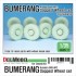 1/35 Russian VPK-7829 Bumerang 8x8 APC Sagged Wheel set for Zvezda kits