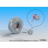 1/35 Russian VPK-7829 Bumerang 8x8 APC Sagged Wheel set for Zvezda kits