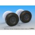 1/35 Russian K-4386 Typhoon-VDV Sagged Wheel set-1 for Meng Model