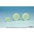 1/35 US UH-60 Blackhawk Wheel set for Academy/Kittyhawk kits
