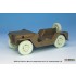 1/35 US M151A1 Early sagged Wheels (civilian tyres) w/Front Suspension for Tamiya/Academy