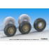 1/35 British Jackal MWMIK 4x4 Sagged Wheel set for HobbyBoss kits