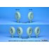 1/35 US M923A1 Big Foot Sagged Wheel set #1 Mich.XL for I Love/Italeri kits