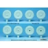 1/35 South African Rooikat AFV Sagged Wheel set for Trumpeter kits