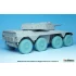 1/35 South African Rooikat AFV Sagged Wheel set for Trumpeter kits