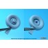 1/35 Russian UAZ 3909 Van Sagged Wheel set for Zvezda kits