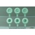 1/35 ROK K311A1 Armoured Truck (KM450) Sagged Wheel set for Academy kits