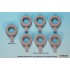 1/35 US M1000 HET Semi-trailer Sagged Tyre set for HobbyBoss kits