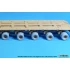 1/35 US M1000 HET Semi-trailer Sagged Tyre set for HobbyBoss kits