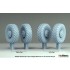 1/35 Russian Gaz-Tiger-M Sagged Wheel set for Zvezda/Meng kit