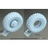 1/35 Russian Gaz-Tiger-M Sagged Wheel set for Zvezda/Meng kit