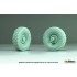 1/35 US M1008 CUCV Sagged Wheel Set for AK Interactive Kit