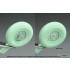 1/35 British Ferret Mk.2 Scout Car Desert Sagged Wheel Set for Airfix Kit