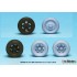 1/48 WWII US Army GMC CCKW 2-1/2t Truck Sagged Wheels Set for Tamiya #48/79 (11 wheels)