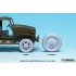 1/48 WWII US Army GMC CCKW 2-1/2t Truck Sagged Wheels Set for Tamiya #48/79 (11 wheels)