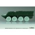 1/72 US M1126 Stryker ICV "XML" Sagged Wheel set for Academy/Dragon kits