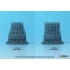 1/72 F-15E/K Eagle F100 type Nozzle set (Opened) for Academy kits