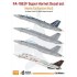 1/144 Movie Collection No.6 - F/A-18E/F Super Hornet Decal set for Revell F-18E/F kits