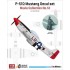 1/48 P-51D Mustang Decal & PE set w/1 Resin Figure for Tamiya/Hasegawa/Airfix kits