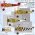 1/24 Fokker DR.I Triplane Insignia Paint Masking for Meng kits