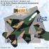 1/32 F-16C BDU Green Splinter Aggressor Camouflage Paint Masks for Tamiya kits 