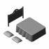 1/72 Miniature Furniture Wooden Double Bed, Bedhead, Pillow