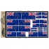 Multiple Scale Flag of New Zealand