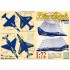 1/72 USN A-4F & F-4J Aerobatic Team Blue Angels Decals for Academy/Finemolds/Fujimi kits