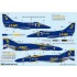 1/48 USN A-4F & F-4J Aerobatic Team Blue Angels Decals for Academy/Fujimi/Hasegawa kits