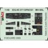 1/48 MH-60L Black Hawk Helicopter Panels 3D Decal and PE Seatbelts for ICM kits