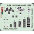 1/72 McDonnell Douglas F-15D Eagle Cockpit 3D Decal and PE parts for Fine Molds