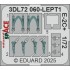 1/72 Grumman E-2C+ Hawkeye Panels 3D Decal and PE Seatbelts for Heller kits