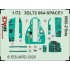 1/72 MiG-21Bis Instrument Control Panels and Seatbelts for Eduard kits