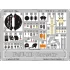 Colour Photoetch for 1/48 Vought-Sikorsky F4U-1D Corsair for Tamiya kit