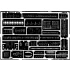 Photo-etched parts for 1/350 German Bismarck for Tamiya kit