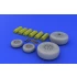 1/32 McDonnell Douglas F-4J/S Phantom II Wheels for Tamiya kit