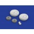 1/32 Mitsubishi A6M5c Zero Wheels Set for Hasegawa kit
