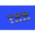 1/32 Messerschmitt Me 262 Wheels Set for Revell kit