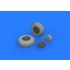 1/32 P-51D Wheels Brassin Set for Revell kits