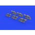 1/32 Curtiss P-40 Warhawk Exhaust Stacks Fishtail Set for Hasegawa kits