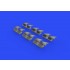 1/32 Curtiss P-40 Warhawk Exhaust Stacks Fishtail Set for Hasegawa kits