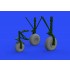 1/32 Consolidated B-24 Liberator Wheels (8 Spoke Front) Set for Hobby Boss kits