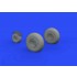 1/32 Consolidated B-24 Liberator Wheels (8 Spoke Front) Set for Hobby Boss kits